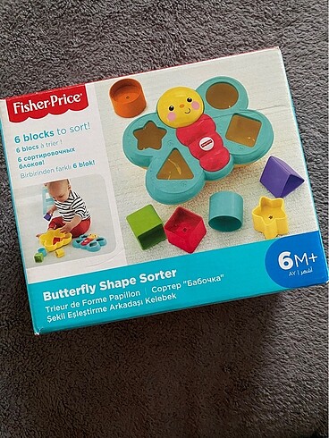Fisher price şekil yerleştirme arkadaşı kelebek