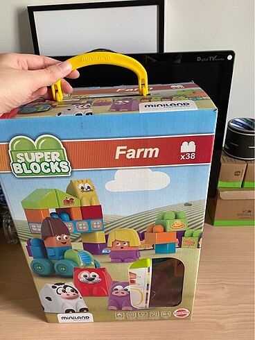 Miniland süper bloklar çiftlik seti