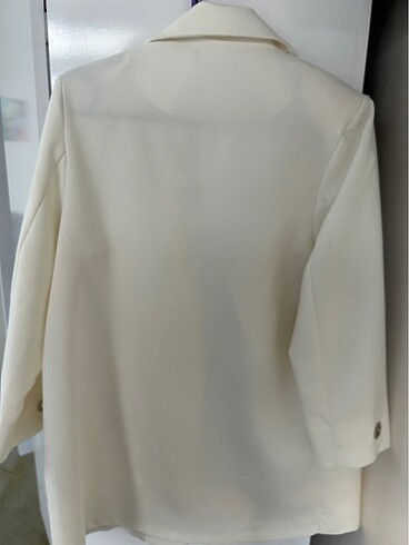 xl Beden beyaz Renk Beyaz Blazer