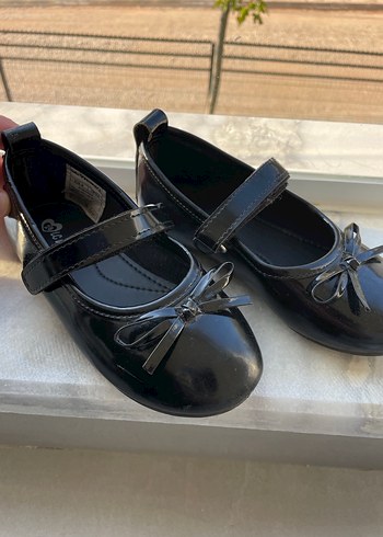 Kız Çocuk Siyah Rugan Babet Ayakkabı - Görsel 2