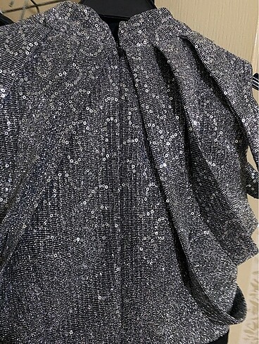 pullu üst detaylı balık elbise - Görsel 8