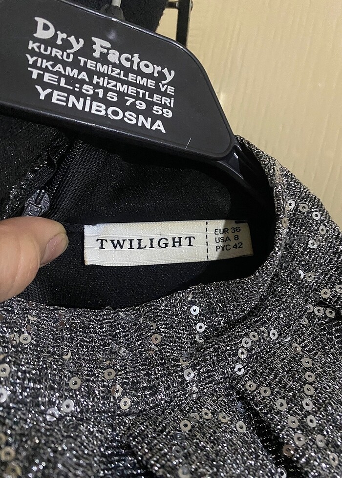 pullu üst detaylı balık elbise - Görsel 3