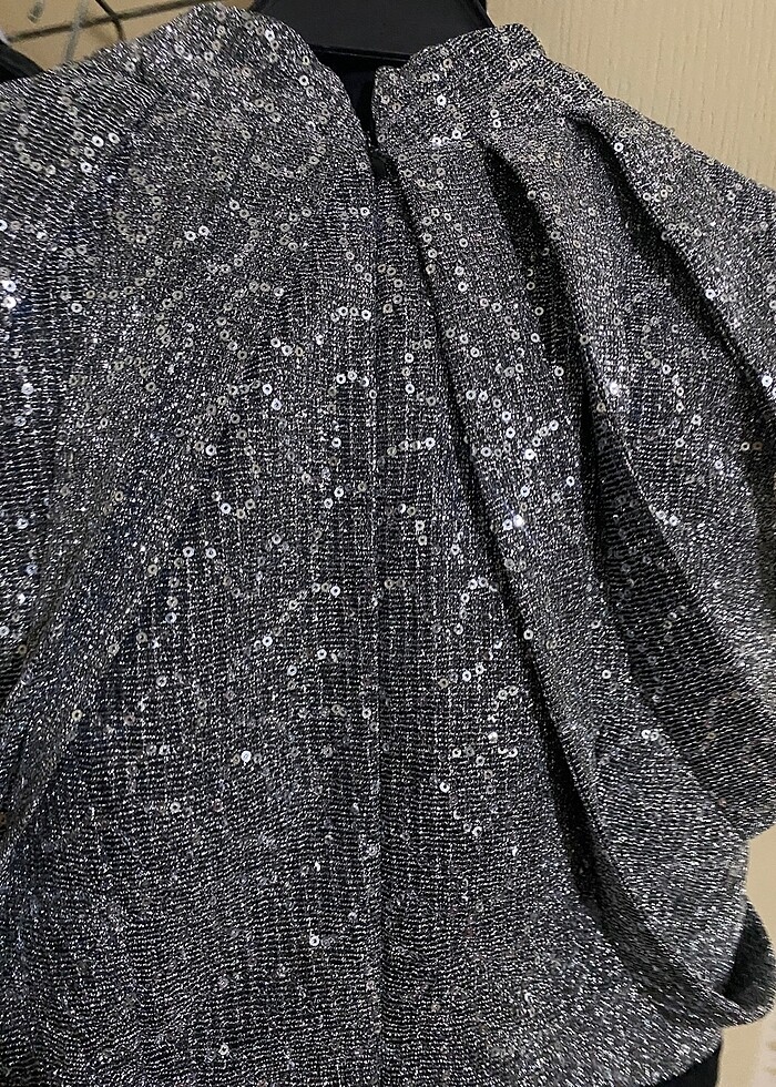 pullu üst detaylı balık elbise - Görsel 4