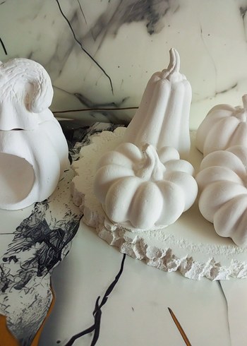 Beyaz Kabak Figürleri Seti.ham obje - Görsel 3