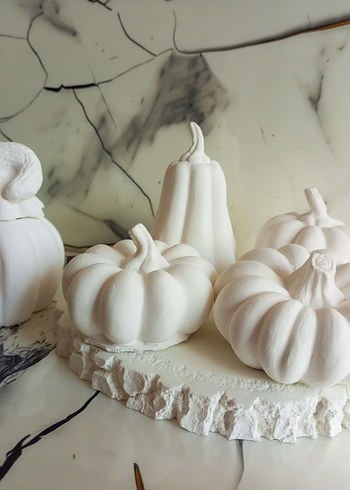 Beyaz Kabak Figürleri Seti.ham obje - Görsel 2