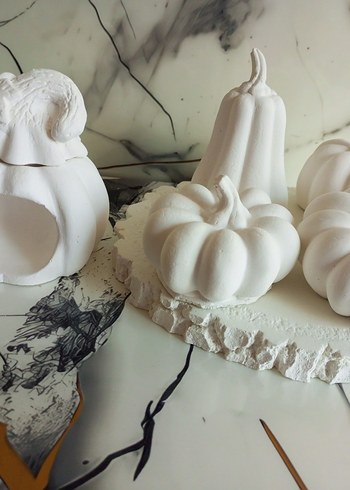 Beyaz Kabak Figürleri Seti.ham obje - Görsel 6