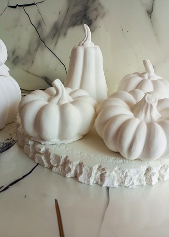 Beyaz Kabak Figürleri Seti.ham obje - Görsel 5