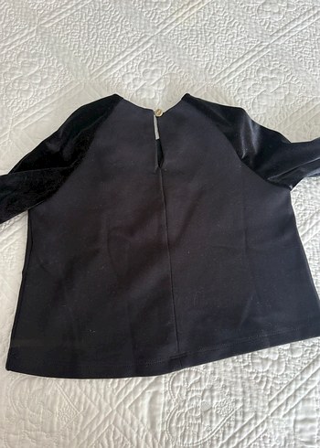 Kız Çocuk Siyah Uzun Kollu Bluz - Görsel 4