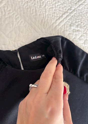 Kız Çocuk Siyah Uzun Kollu Bluz - Görsel 2