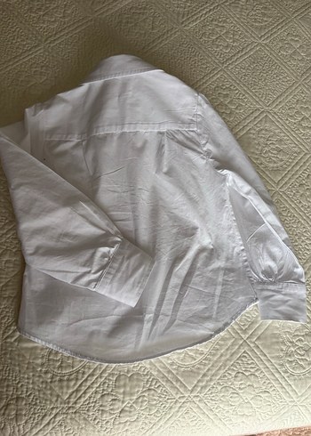 Kız Çocuk Beyaz Düğmeli Gömlek - Görsel 4