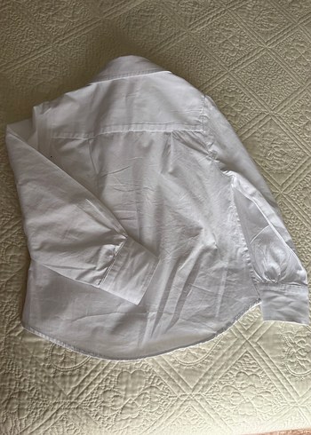 Kız Çocuk Beyaz Düğmeli Gömlek - Görsel 5