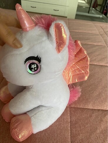 Beden Renk Işıklı Peluş Unicorn Oyuncak