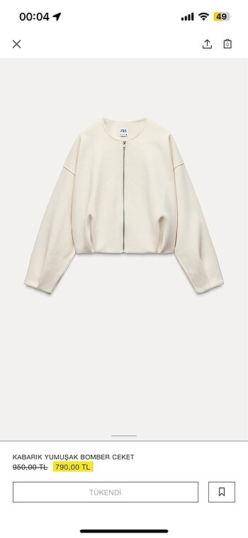Zara Zara bomber ceket