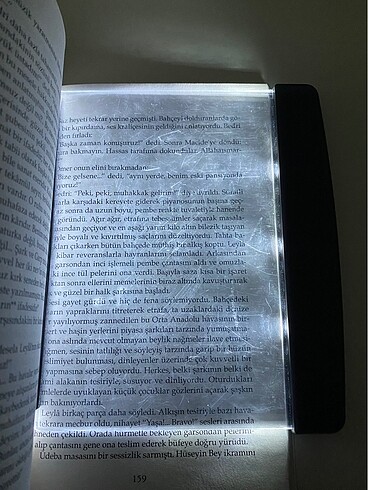 Kitap arası okuma ışığı led panel