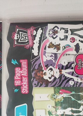 Monster high albüm +sticker paketi