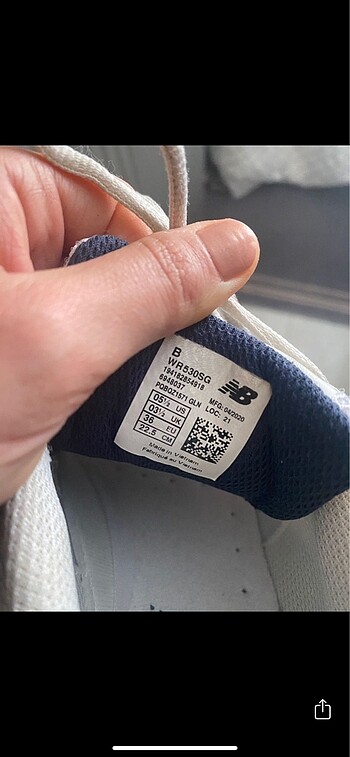 36 Beden beyaz Renk 36 numara New Balance