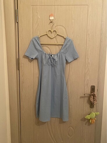 H&M mavi elbise