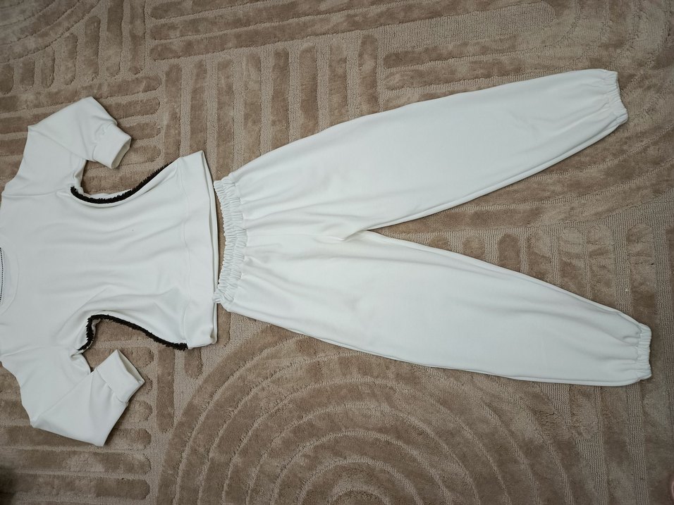 Beyaz Kız çocuk Eşofman Takımı - Görsel 3