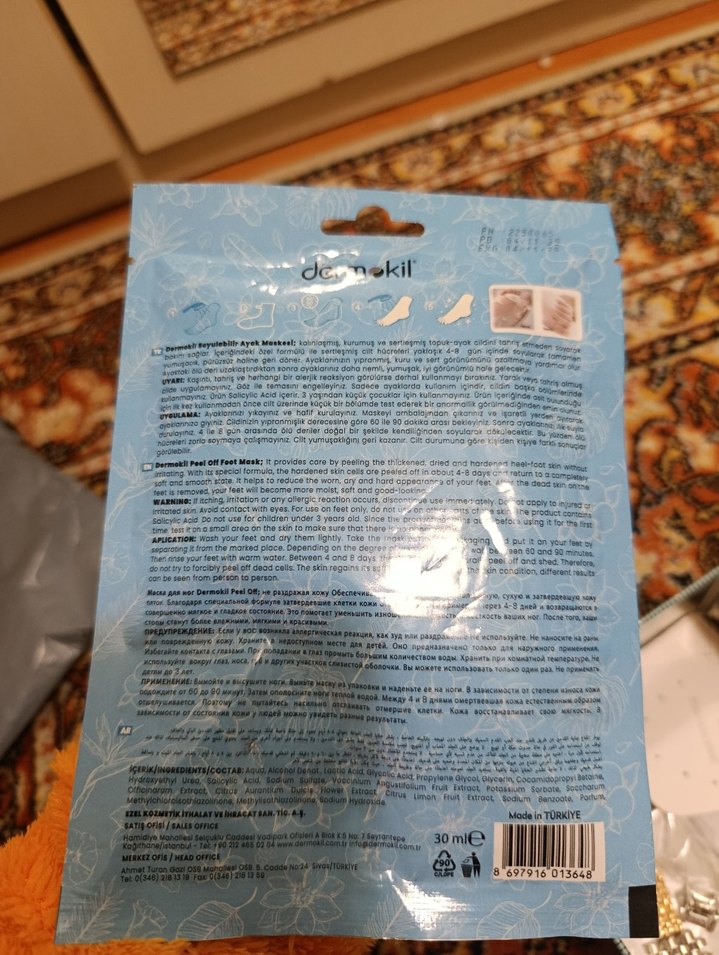 Dermokil Peeling Etkili Ayak Maskesi - Görsel 2