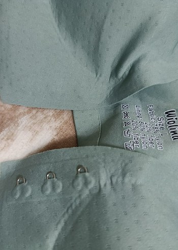 Pastel mint yeşili renginde lazer kesim Sütyen - Görsel 6