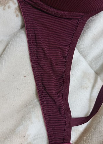 Bordo destekli dolgusuz Sütyen - Görsel 4