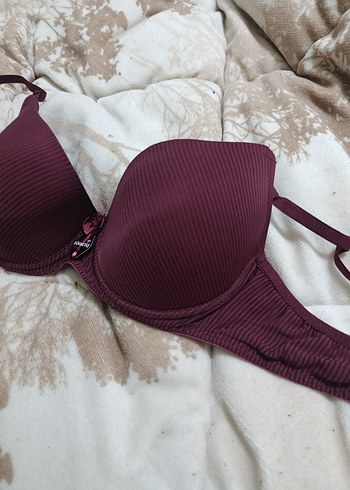 Bordo destekli dolgusuz Sütyen - Görsel 3