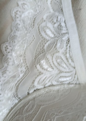 Beyaz Nakışlı destekli dolgusuz sutyen - Görsel 4