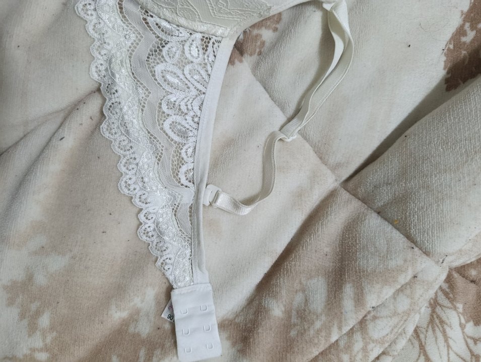 Beyaz Nakışlı destekli dolgusuz sutyen - Görsel 2