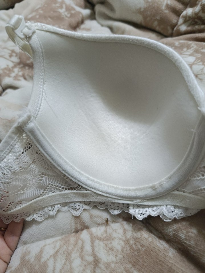 Beyaz Nakışlı destekli dolgusuz sutyen - Görsel 5