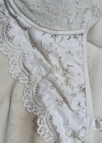 Beyaz Nakışlı Bohem Sütyen - Görsel 2