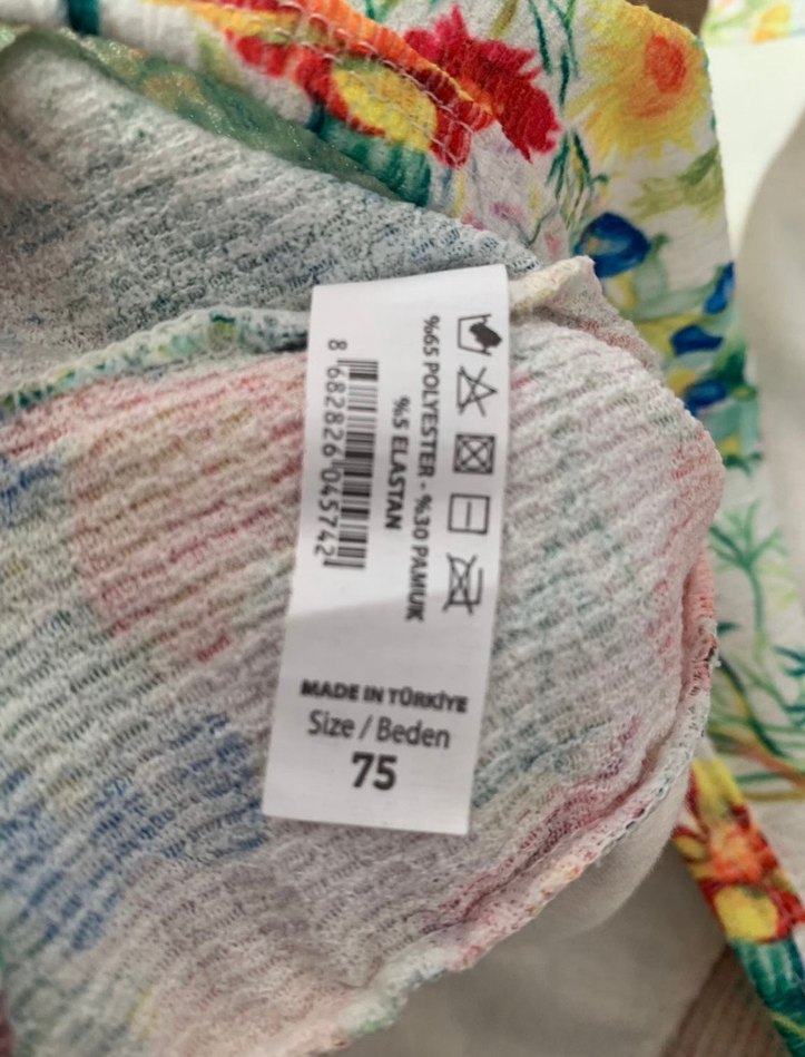 Çiçek Desenli Renkli Bohem Bluz sıfır ürün - Görsel 4