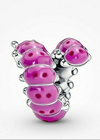 Pandora Pandora Pembe Sevimli Tırtıl Charm