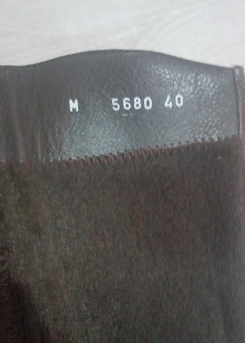 kahverengi Deri Kadın Diz Boyu Bot - Görsel 10