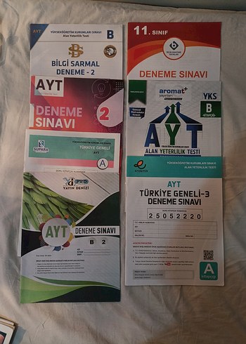 AYT YKS 11.Sınıf Deneme Sınavları Seti