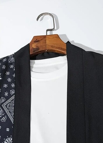 2xl Beden siyah Renk Kimono Gömlek Japon Harf Baskılı