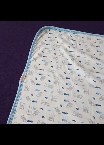 Ayıcık ve Araba Baskılı Çocuk Battaniyesi - Görsel 2