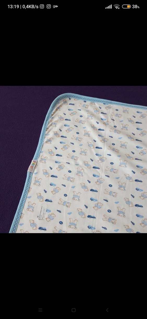 Ayıcık ve Araba Baskılı Çocuk Battaniyesi - Görsel 2