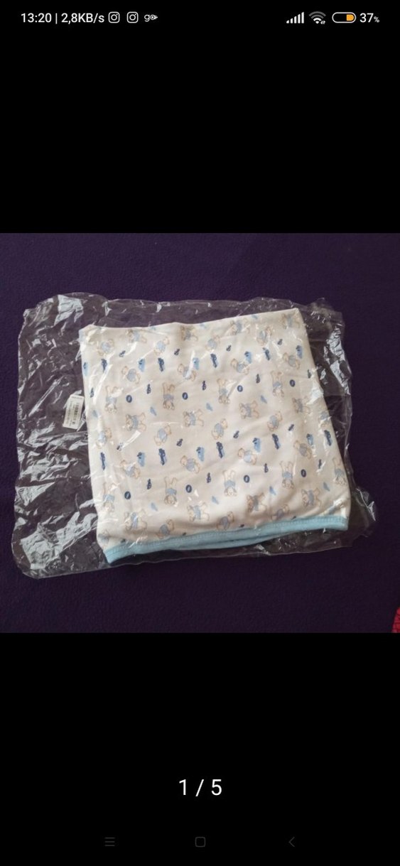 Ayıcık ve Araba Baskılı Çocuk Battaniyesi - Görsel 4