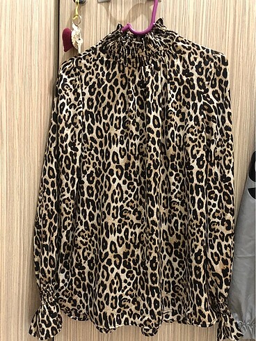 Leopar desen bluz
