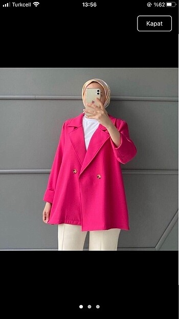 Pembe Blazer Ceket