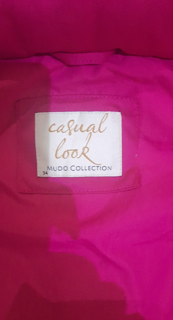 Koyu Pembe Fermuarlı Yelek - Görsel 3