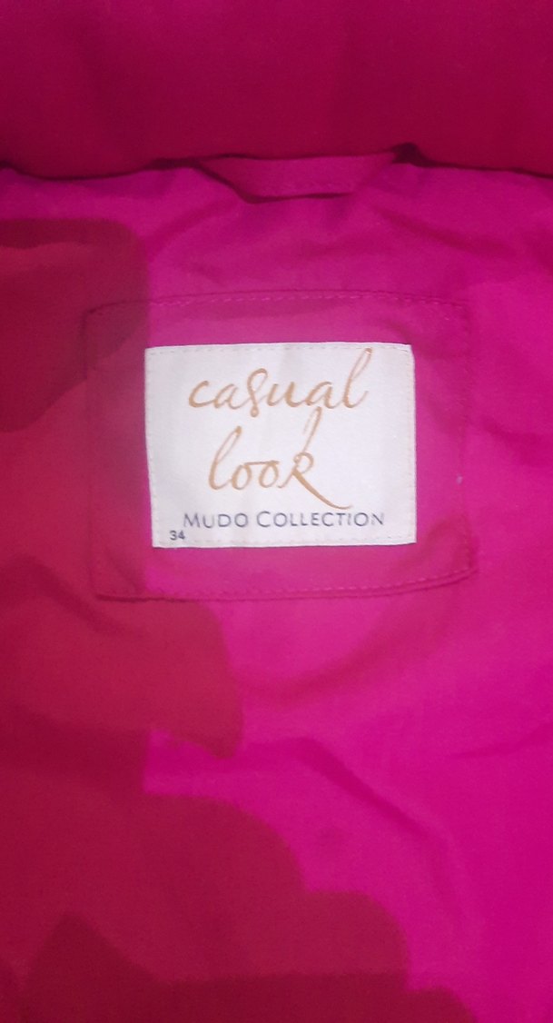 Koyu Pembe Fermuarlı Yelek - Görsel 2