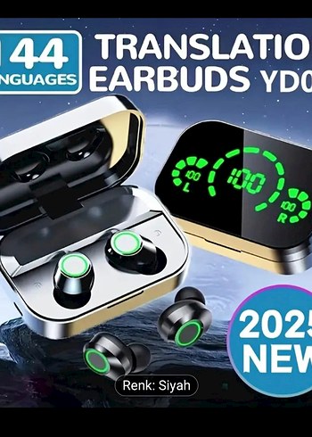 çeviri yapabilen Taşınabilir Gerçek Kablosuz Kulaklık - Görsel 5