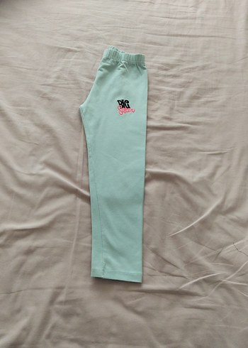 Kız Çocuk Turkuaz Baskılı Tayt - Görsel 4