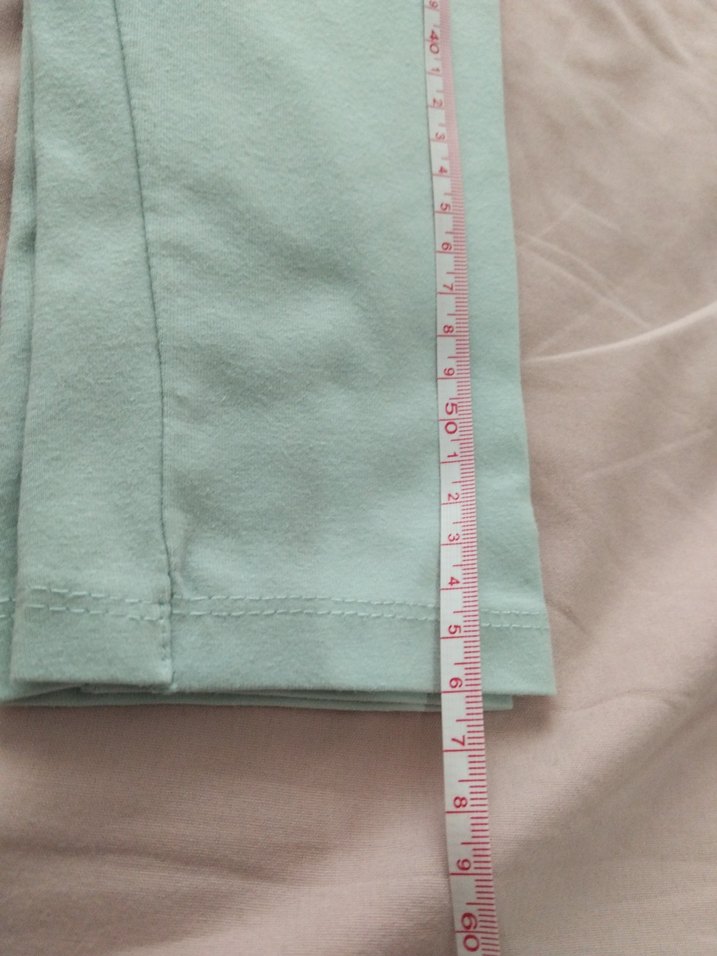 Kız Çocuk Turkuaz Baskılı Tayt - Görsel 3