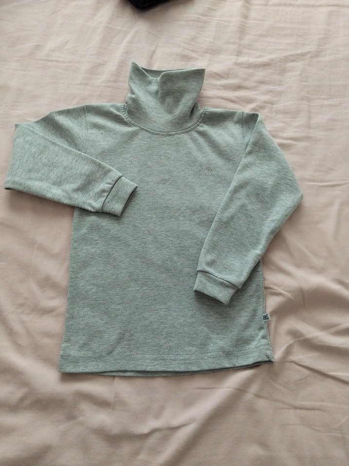 Gri Çocuk Balıkçı yaka badi - Görsel 3