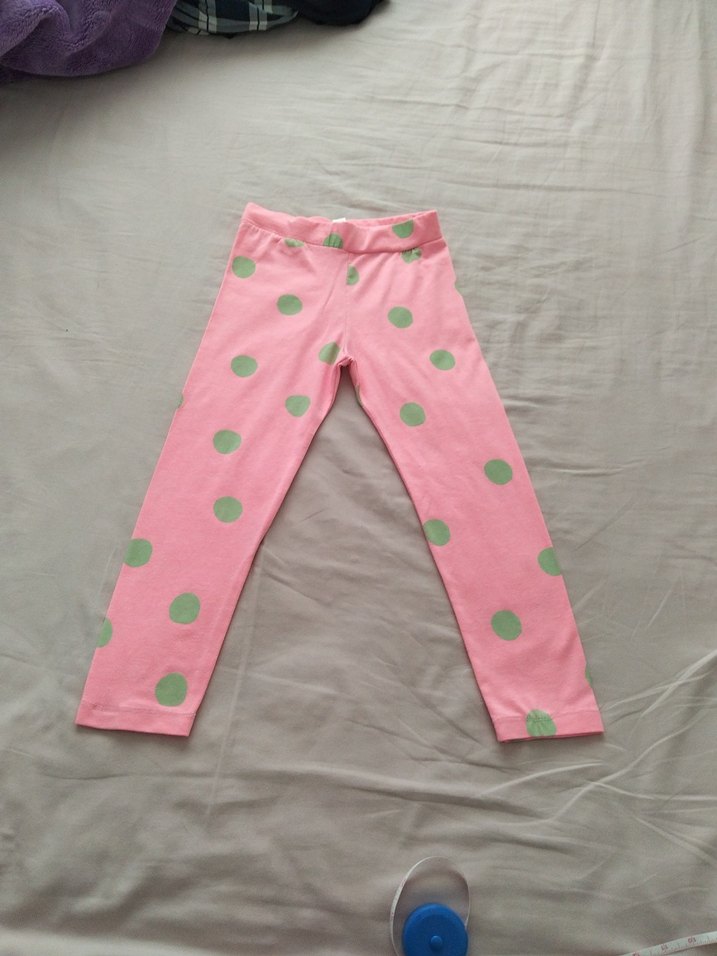 Pembe Puantiyeli Kız Tayt - Görsel 2