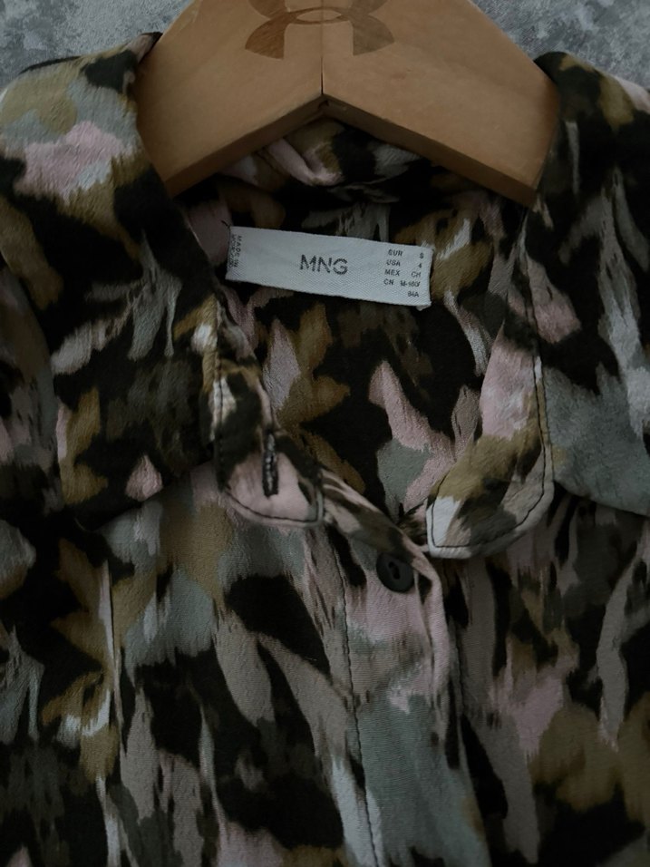 Kamuflaj Desenli elbise, Uzun Kollu, Gri-hali - Görsel 2