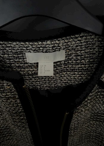 Gri Fermuarlı Kadın İş Ceketi - Görsel 2