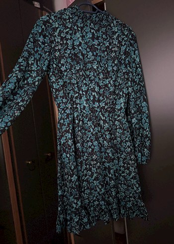 Uzun Kollu Turkuaz Pilili Bohem Tunik - Görsel 2